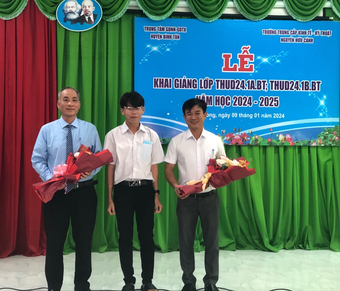 Khai giảng các lớp THUD liên kết đào tạo với TT GDNN-GDTX huyện Bình Tân, tỉnh Vĩnh Long