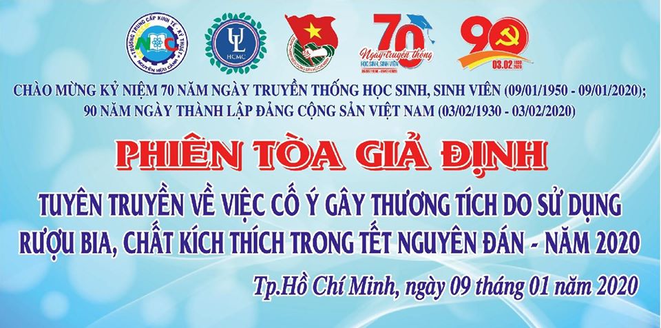 Phiên tòa giả định tuyên truyền về việc cố ý gây thương tích do sử dụng rượu bia, chất kích thích trong Tết nguyên đán - Năm 2020.